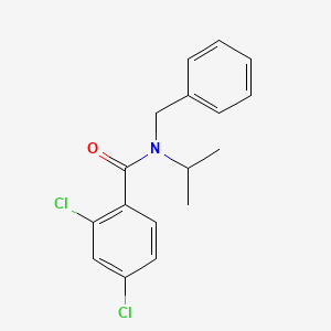 molecular formula C17H17Cl2NO B5632482 N-benzyl-2,4-dichloro-N-(propan-2-yl)benzamide 