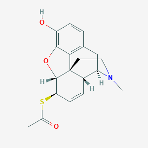 molecular formula C19H21NO3S B056325 6-Acetylthiomorphine CAS No. 117152-64-4
