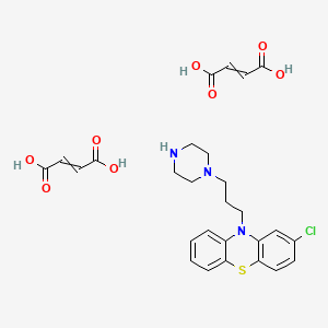 molecular formula C27H30ClN3O8S B563250 N-Desmethyl Prochlorperazine Dimaleate CAS No. 49780-18-9
