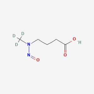 molecular formula C5H10N2O3 B563257 N-Nitroso-N-methyl-4-aminobutyric acid-d3 CAS No. 1184996-41-5