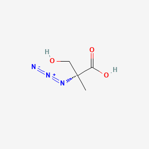(2R)-2-Azido-3-hydroxy-2-methyl-propanoic acid