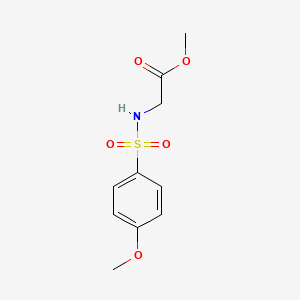 molecular formula C10H13NO5S B5632716 Methyl 2-[(4-methoxyphenyl)sulfonylamino]acetate 