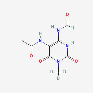 5-Acetylamino-6-formylamino-3-methyluracil-d3