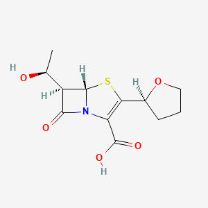 (5S,6R)-6-((S)-1-hydroxyethyl)-7-oxo-3-((S)-tetrahydrofuran-2-yl)-4-thia-1-azabicyclo[3.2.0]hept-2-ene-2-carboxylic acid