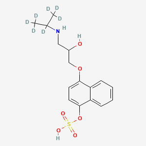 [4-[3-(1,1,1,2,3,3,3-Heptadeuteriopropan-2-ylamino)-2-hydroxypropoxy]naphthalen-1-yl] hydrogen sulfate