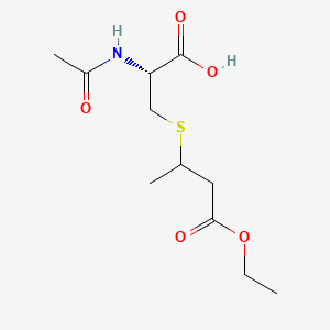 molecular formula C11H19NO5S B563316 N-Acetyl-S-(2-ethoxycarbonylethyl-1-methyl)-L-cysteine-d3 CAS No. 45215-04-1