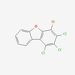 molecular formula C12H4BrCl3O B563318 4-Bromo-1,2,3-trichlorodibenzo[b,d]furan CAS No. 107227-56-5
