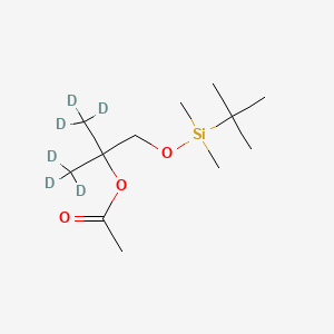 1-[(tert-Butyldimethylsilyl)oxy]-2-methyl-2-acetoxypropanol-d6
