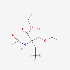 molecular formula C11H19NO5 B563349 Diethyl 2-Ethyl-2-acetamidomalonate-d3 