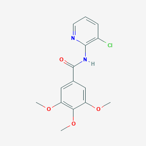 molecular formula C15H15ClN2O4 B5633789 N-(3-chloropyridin-2-yl)-3,4,5-trimethoxybenzamide 