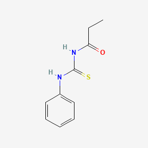 molecular formula C10H12N2OS B5633816 N-(phenylcarbamothioyl)propanamide CAS No. 14786-04-0