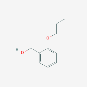 molecular formula C10H14O2 B056339 (2-Propoxyphenyl)methanol CAS No. 112230-06-5