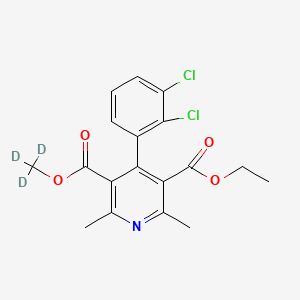 molecular formula C18H17Cl2NO4 B563392 Dehydro Felodipine-d3 