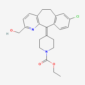 molecular formula C23H25ClN2O3 B563397 2-Hydroxymethyl Loratadine CAS No. 609806-39-5