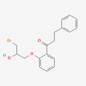 1-[2-(3-Bromo-2-hydroxypropoxy)phenyl]-3-phenyl-1-propanone