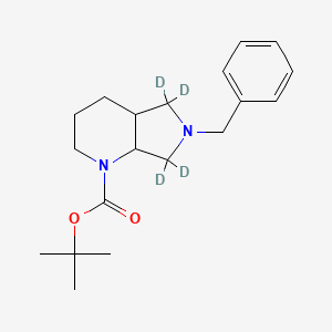 molecular formula C19H28N2O2 B563406 6-Benzyl-1-tert-boc-octahydropyrrolo[3,4-b]pyridine-d4 CAS No. 1215641-44-3