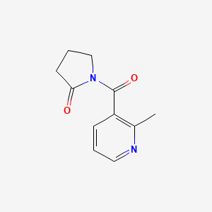 molecular formula C11H12N2O2 B563422 1-(2-Methylnicotinoyl)pyrrolidin-2-one CAS No. 1076198-58-7