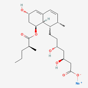 Sodium (3S,5R)-3,5-dihydroxy-7-[(1S,2S,6S,8S,8aR)-6-hydroxy-2-methyl-8-{[(2S)-2-methylpentanoyl]oxy}-1,2,6,7,8,8a-hexahydronaphthalen-1-yl]heptanoate
