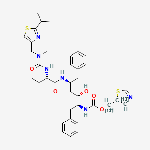 molecular formula C37H48N6O5S2 B563440 Ritonavir-13C3 