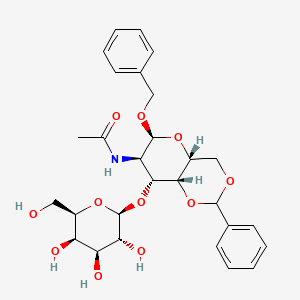 Benzyl 2-Acetamido-2-deoxy-3-O-(beta-D-galactopyranosyl)-4,6-benzylidene-alpha-D-galactoside