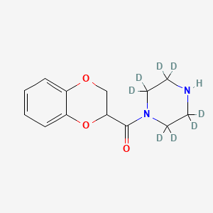 molecular formula C13H16N2O3 B563452 1-(1,4-Benzodioxan-2-ylcarbonyl)piperazine-d8 CAS No. 1006717-20-9
