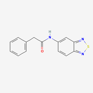 molecular formula C14H11N3OS B5634800 N-(2,1,3-benzothiadiazol-5-yl)-2-phenylacetamide 