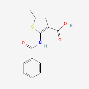 molecular formula C13H11NO3S B5634843 2-Benzamido-5-methylthiophene-3-carboxylic acid 
