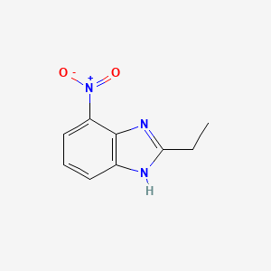 molecular formula C9H9N3O2 B563488 2-ethyl-4-nitro-1H-benzo[d]imidazole CAS No. 101236-92-4