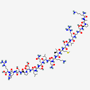 molecular formula C98H169N33O30S B563490 Cholecystokinin-33 (1-21) (porcine) CAS No. 101831-07-6