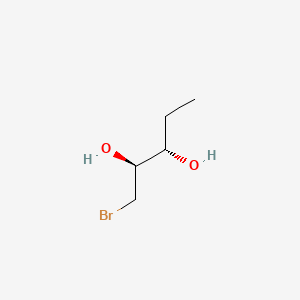 molecular formula C5H11BrO2 B563494 [2S,3S,(+)]-1-Bromo-2,3-pentanediol CAS No. 101221-90-3
