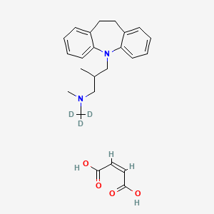 molecular formula C24H30N2O4 B563500 去甲丙咪嗪-D3 酒石酸盐 CAS No. 1185245-93-5
