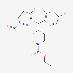 molecular formula C23H23ClN2O3 B563503 2-Formyl Loratadine CAS No. 1076198-15-6
