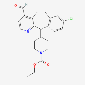 molecular formula C23H23ClN2O3 B563504 4-Formyl Loratadine CAS No. 1076198-16-7