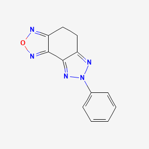 molecular formula C12H9N5O B5635111 7-Phenyl-4,5-dihydrotriazolo[4,5-e][2,1,3]benzoxadiazole 
