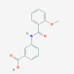 molecular formula C15H13NO4 B5635155 3-(2-METHOXYBENZAMIDO)BENZOIC ACID 