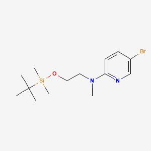 molecular formula C14H25BrN2OSi B563519 (5-Bromopyridin-2-YL)[2-(tert-butyldimethylsilyloxy)ethyl]methylamine CAS No. 326496-01-9