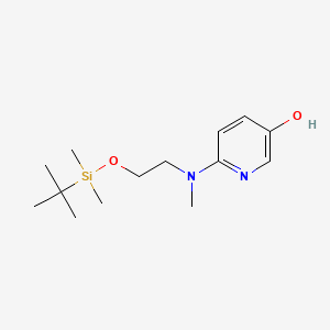 molecular formula C14H26N2O2Si B563520 6-[[2-(Tert-butyldimethylsilyloxy)ethyl]methylamino]pyridin-3-OL CAS No. 326496-02-0