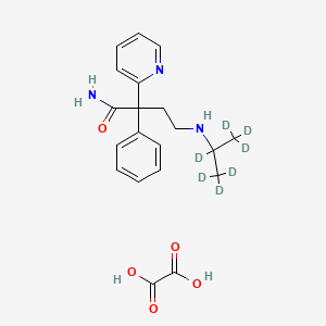 molecular formula C20H25N3O5 B563529 Desisopropyl Disopyramide-d7 Oxalate CAS No. 1216961-48-6