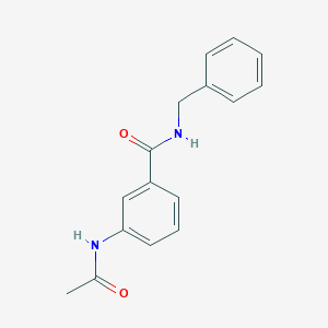 molecular formula C16H16N2O2 B5635290 3-acetamido-N-benzylbenzamide 