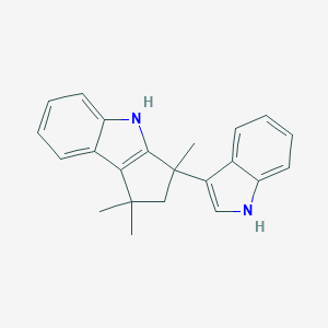molecular formula C22H22N2 B056354 3-(1H-Indol-3-yl)-1,1,3-trimethyl-1,2,3,4-tetrahydro-cyclopent(b)indole CAS No. 120551-57-7