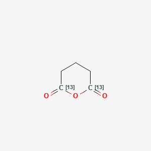 molecular formula C5H6O3 B563541 Glutaric Anhydride-1,5-13C2 CAS No. 1189419-18-8