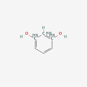 molecular formula C6H6O2 B563543 Resorcinol-1,2,3-13C3 CAS No. 1185048-67-2