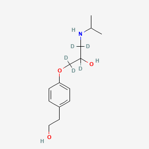 molecular formula C14H23NO3 B563557 O-Desmethylmetoprolol-d5 