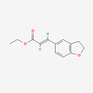 molecular formula C13H14O3 B563558 Ethyl 3-(2,3-dihydro-1-benzofuran-5-yl)acrylate CAS No. 196597-65-6