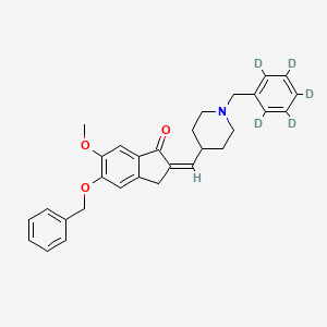 molecular formula C30H31NO3 B563559 1-(Benzyl-d5)-4-[(5-benzyloxy-6-methoxy-1-indanone)-2-ylidenyl]methylpiperidine CAS No. 1217253-68-3