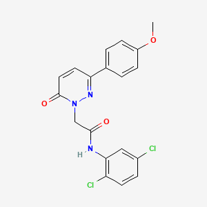 molecular formula C19H15Cl2N3O3 B5635594 N-(2,5-dichlorophenyl)-2-(3-(4-methoxyphenyl)-6-oxopyridazin-1(6H)-yl)acetamide 
