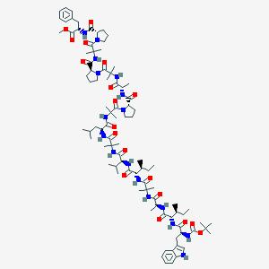 molecular formula C90H139N17O19 B056356 Zervamicin A1-16 CAS No. 111908-11-3