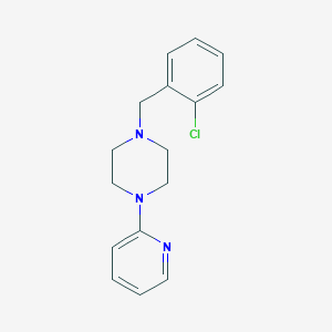 molecular formula C16H18ClN3 B5635626 1-(2-chlorobenzyl)-4-(2-pyridinyl)piperazine 