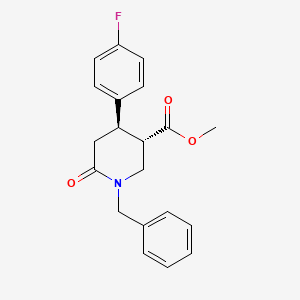 molecular formula C20H20FNO3 B563565 Methyl (3S,4R)-1-benzyl-4-(4-fluorophenyl)-6-oxopiperidine-3-carboxylate CAS No. 612095-72-4