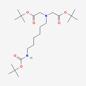 molecular formula C23H44N2O6 B563569 Bis(tert-butyl)-N-boc-aminohexyliminodiacetate CAS No. 1076199-10-4